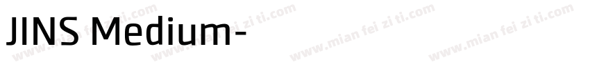 JINS Medium字体转换